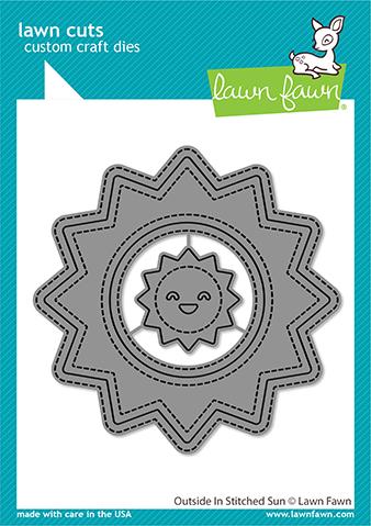 LAWN FAWN: Outside In Stitched Sun | Lawn Cuts Die