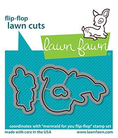LAWN FAWN: Mermaid for You Flip-Flop | Lawn Cuts Die