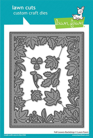 LAWN FAWN: Backdrop Fall Leaves | Lawn Cuts Die