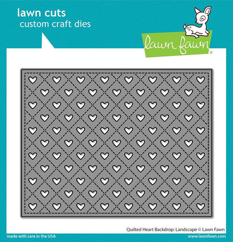 LAWN FAWN: Backdrop Quilted Heart | Landscape | Lawn Cuts Die