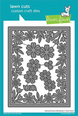 LAWN FAWN: Backdrop Spring Flowers | Lawn Cuts Die