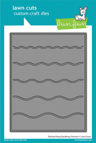 LAWN FAWN: Backdrop Stitched Wavy | Portrait | Lawn Cuts Die