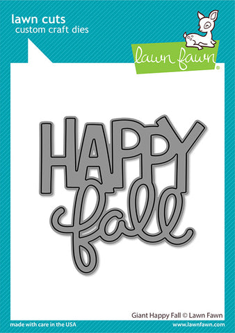 LAWN FAWN: Giant Happy Fall | Lawn Cuts Die