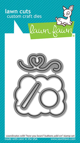 LAWN FAWN: How You Bean? Buttons Add-on | Lawn Cuts Die