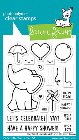 LAWN FAWN: Elephant Parade Add-on | Stamp