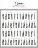 PRETTY PINK POSH:  Stencil | Layered Candles 3PK