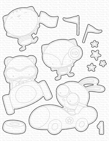 MFT STAMPS: Fast Track Friends | Die-namics (S)