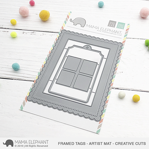 MAMA ELEPHANT: Framed Tags - Artist Mat Creative Cuts
