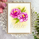 SUNNY STUDIO: Pink Peonies | Sunny Snippets