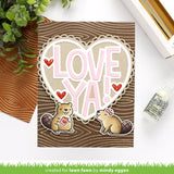 LAWN FAWN: Giant Outlined Love Ya | Lawn Cuts Die