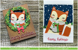 LAWN FAWN: Woodland Critter Huggers | Winter Add-On | Lawn Cuts Die